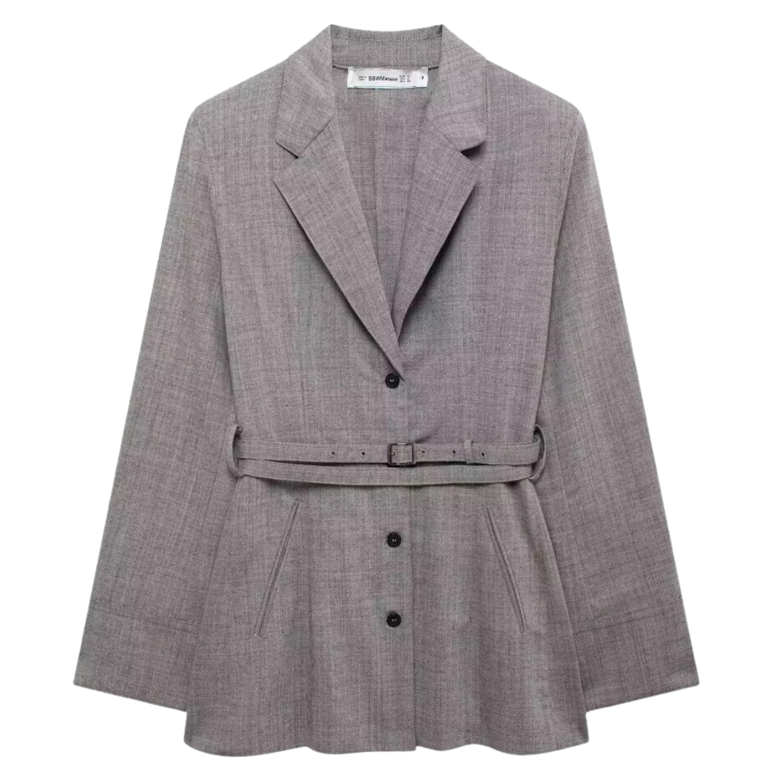 Beyond Chic | Laurier Trendy Jacket With Belt