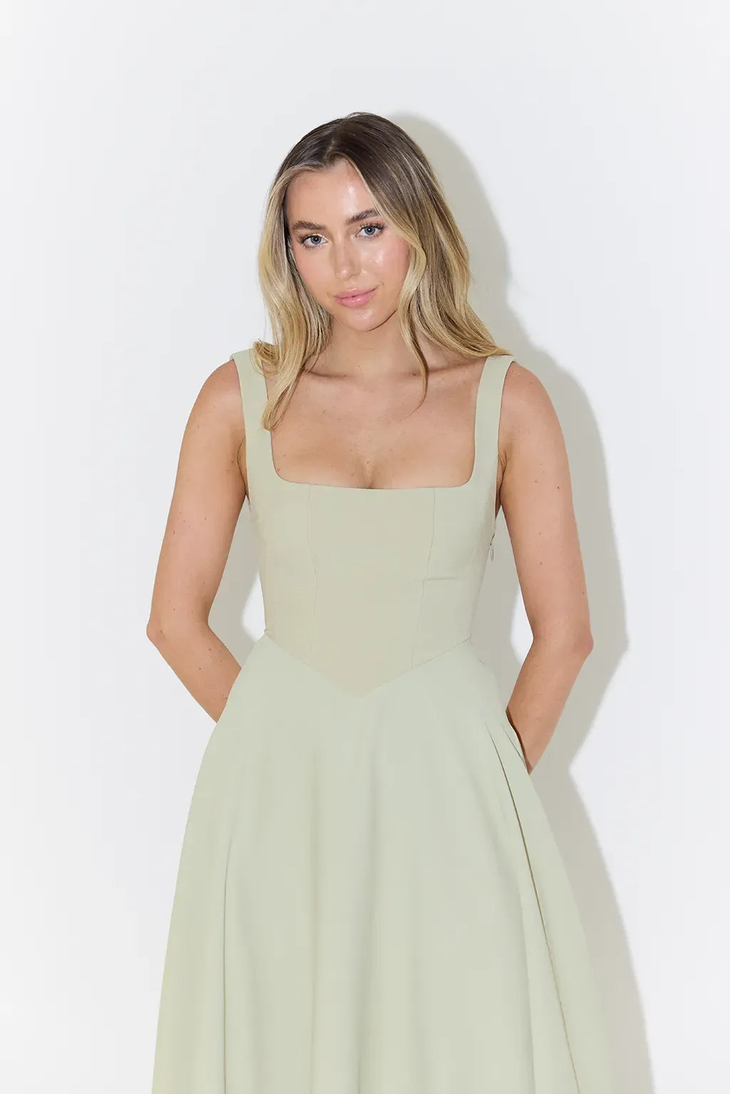 Beyond Chic | High-Waisted Midi Dress