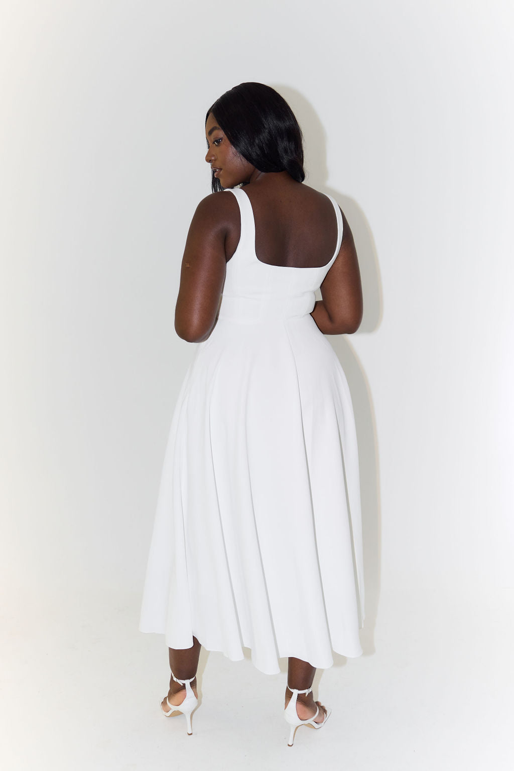 Beyond Chic | High-Waisted Midi Dress