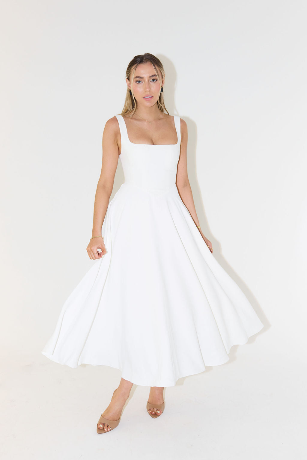 Beyond Chic | High-Waisted Midi Dress