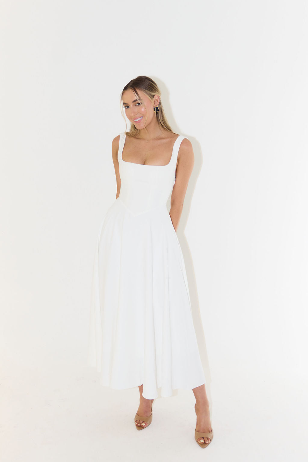 Beyond Chic | High-Waisted Midi Dress