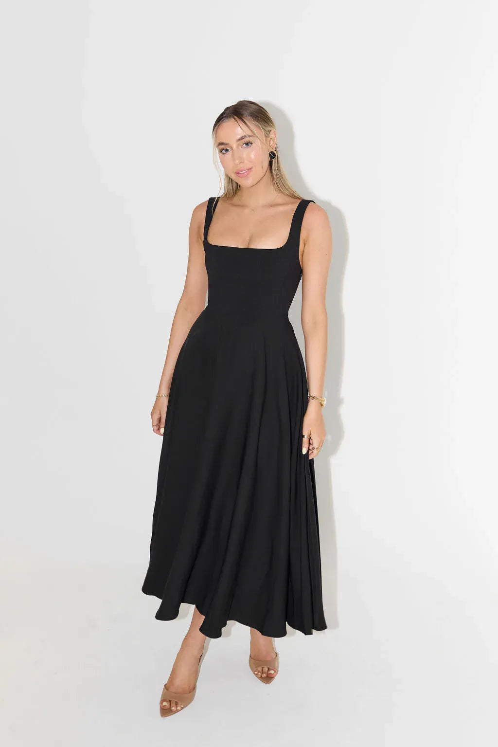 Beyond Chic | High-Waisted Midi Dress
