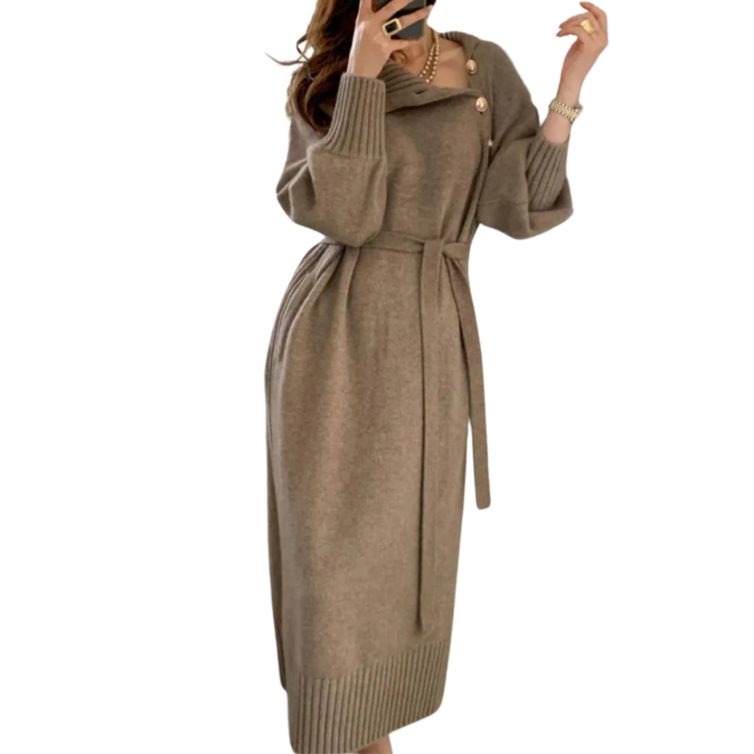 Beyond Chic | Elegant Turtleneck Dress