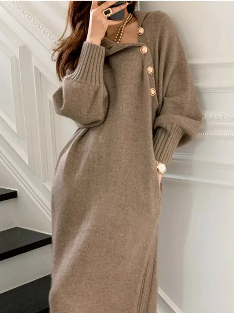 Beyond Chic | Elegant Turtleneck Dress