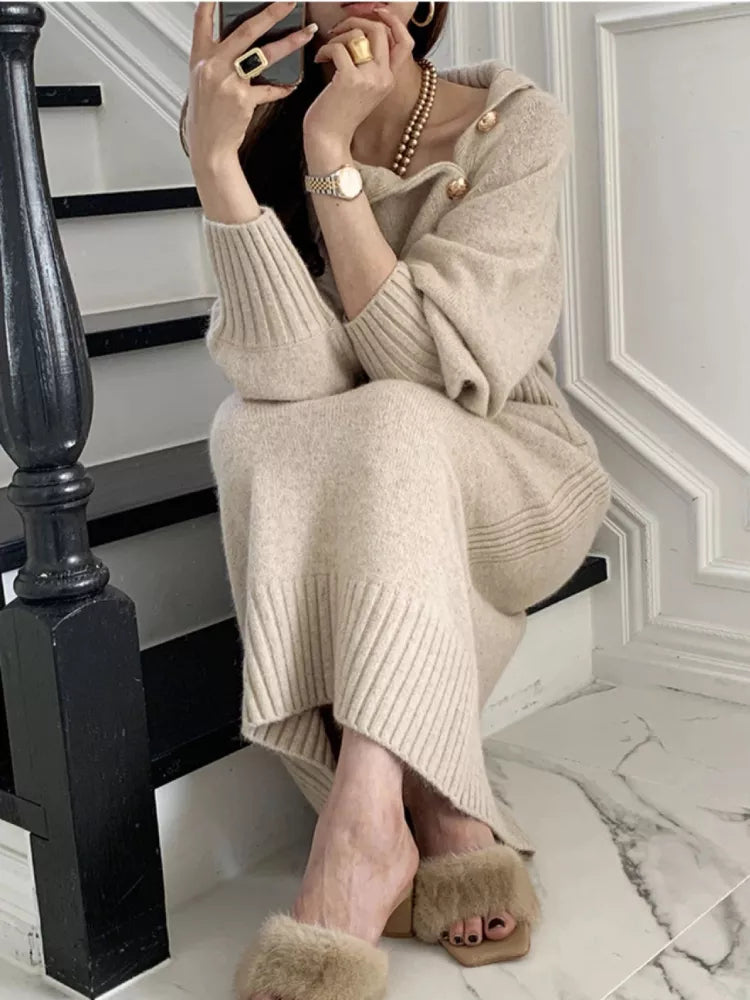 Beyond Chic | Elegant Turtleneck Dress