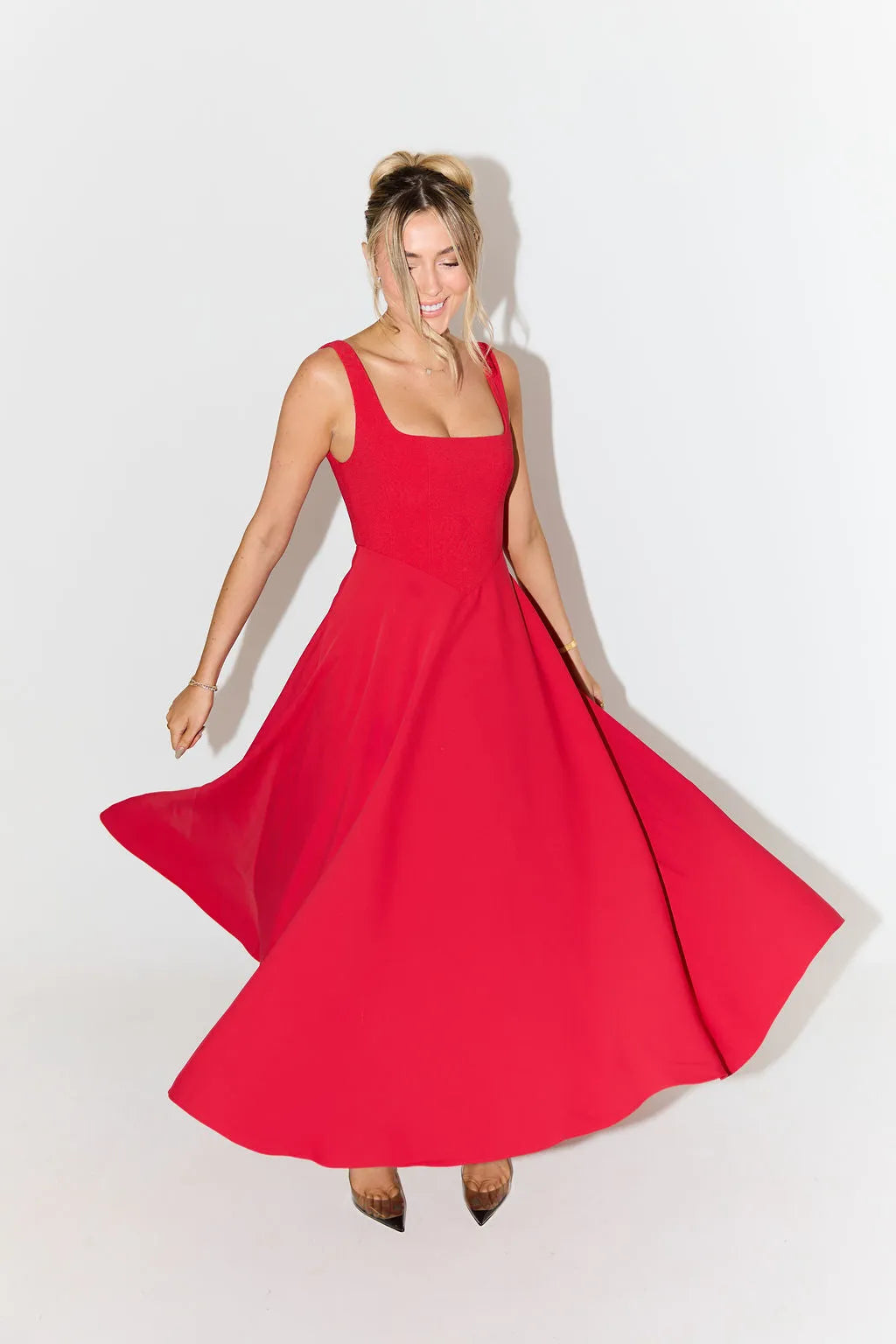 Beyond Chic | High-Waisted Midi Dress
