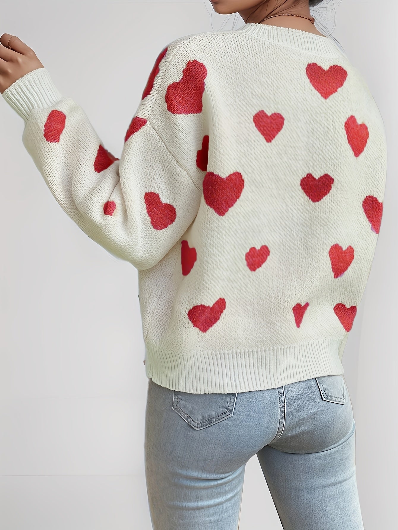 Evoque™ | Heart Knit Sweater