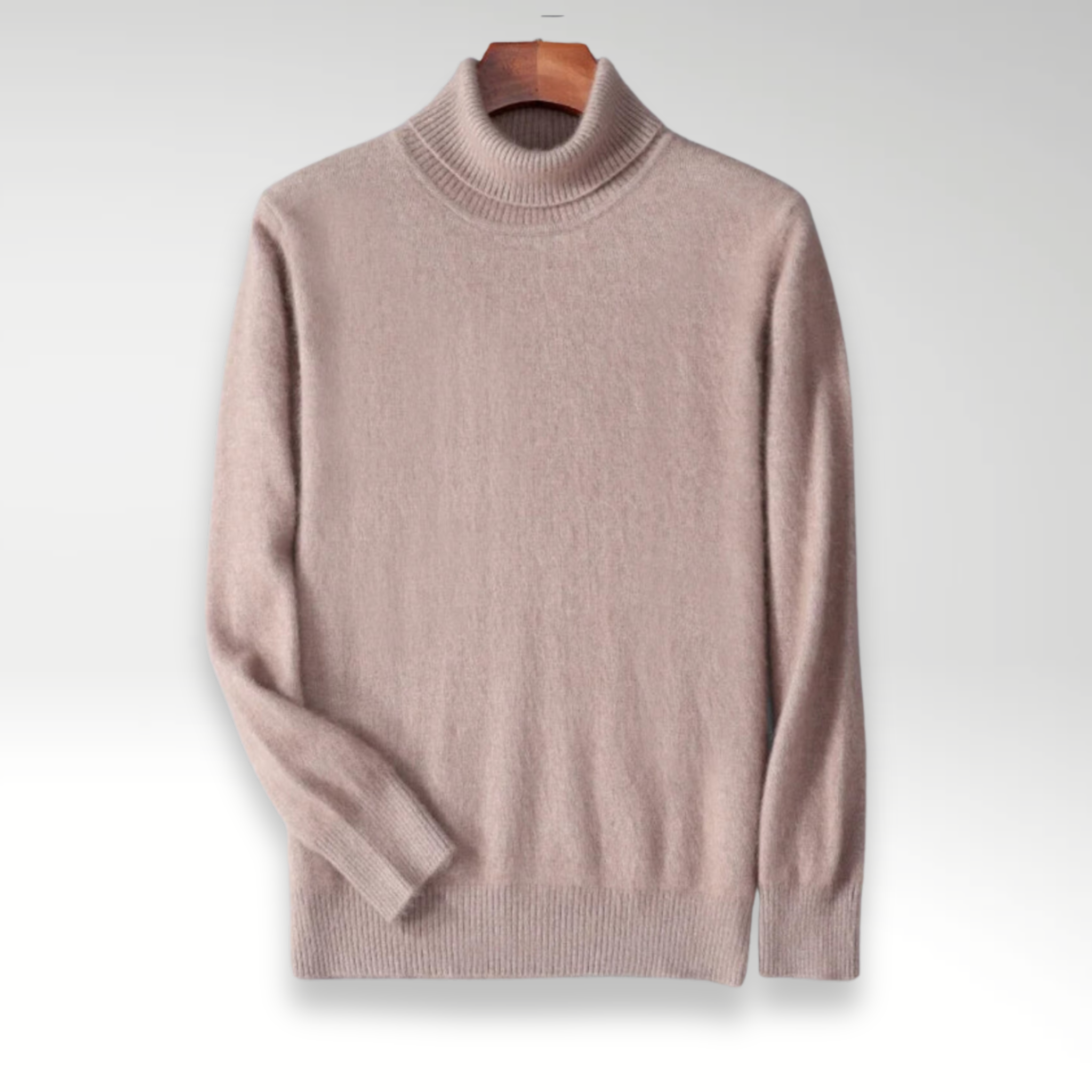 Evoque™ | Premium Mink Cashmere Long Sleeve Sweater