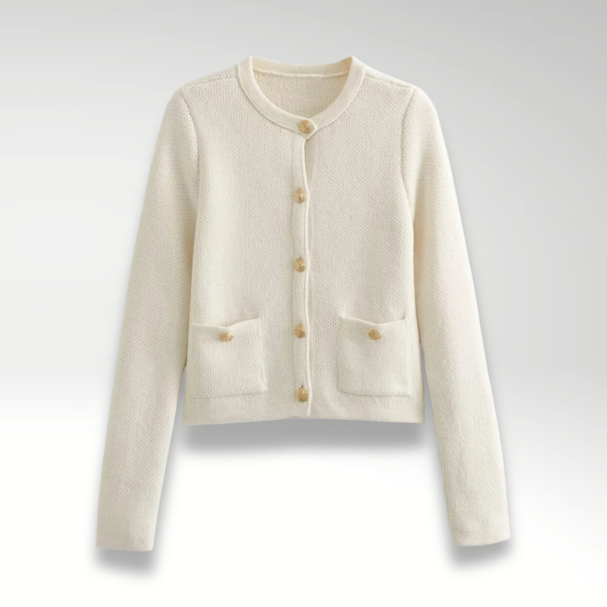 Evoque™ | Elegant Knit Button-Up Cardigan