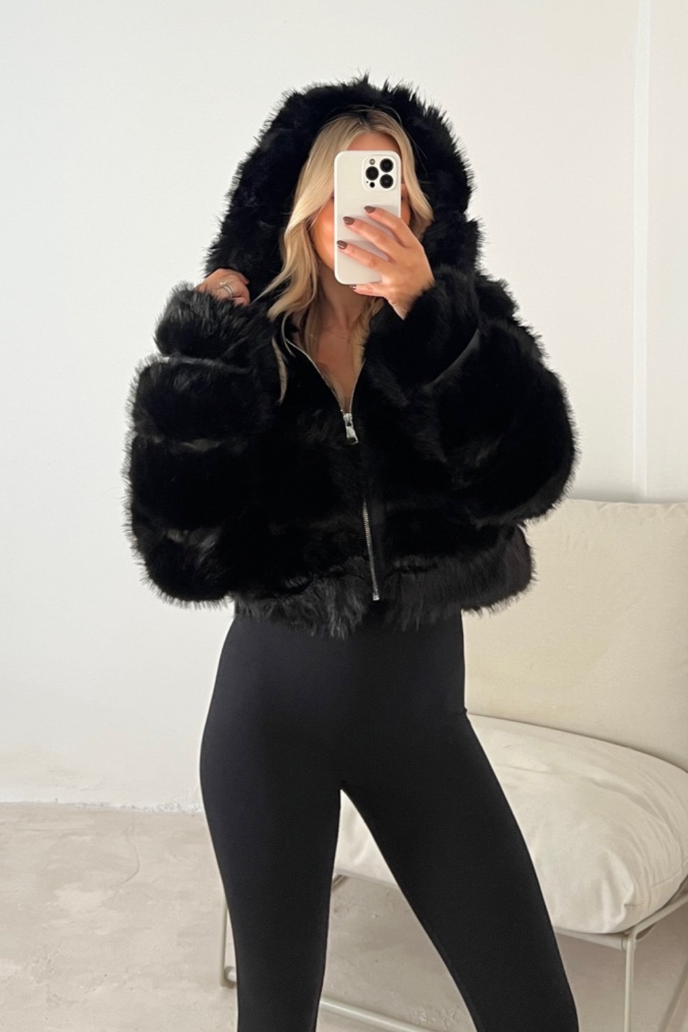 Evoque™ | Luxe Faux Fur Jacket