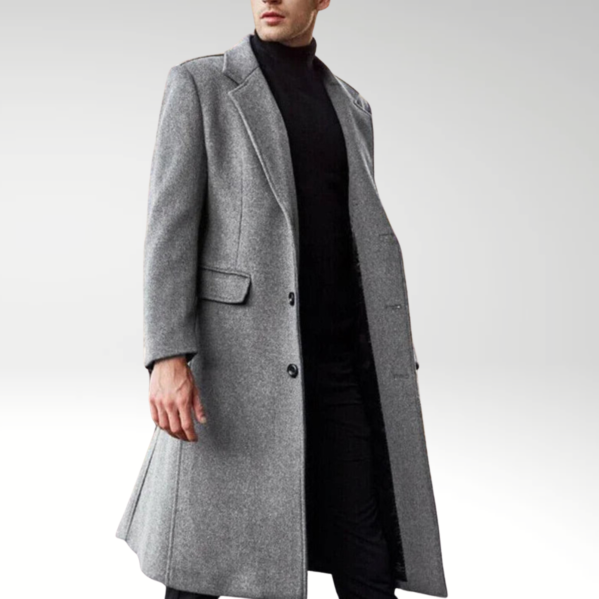 Evoque™ | Luxe Men's Autumn Overcoat