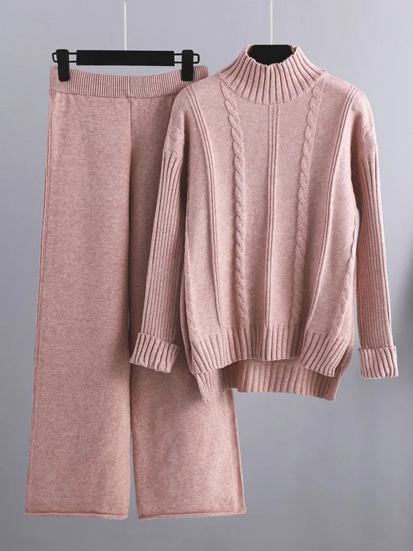 Evoque™ | Cable Knit Lounge Two Piece Set