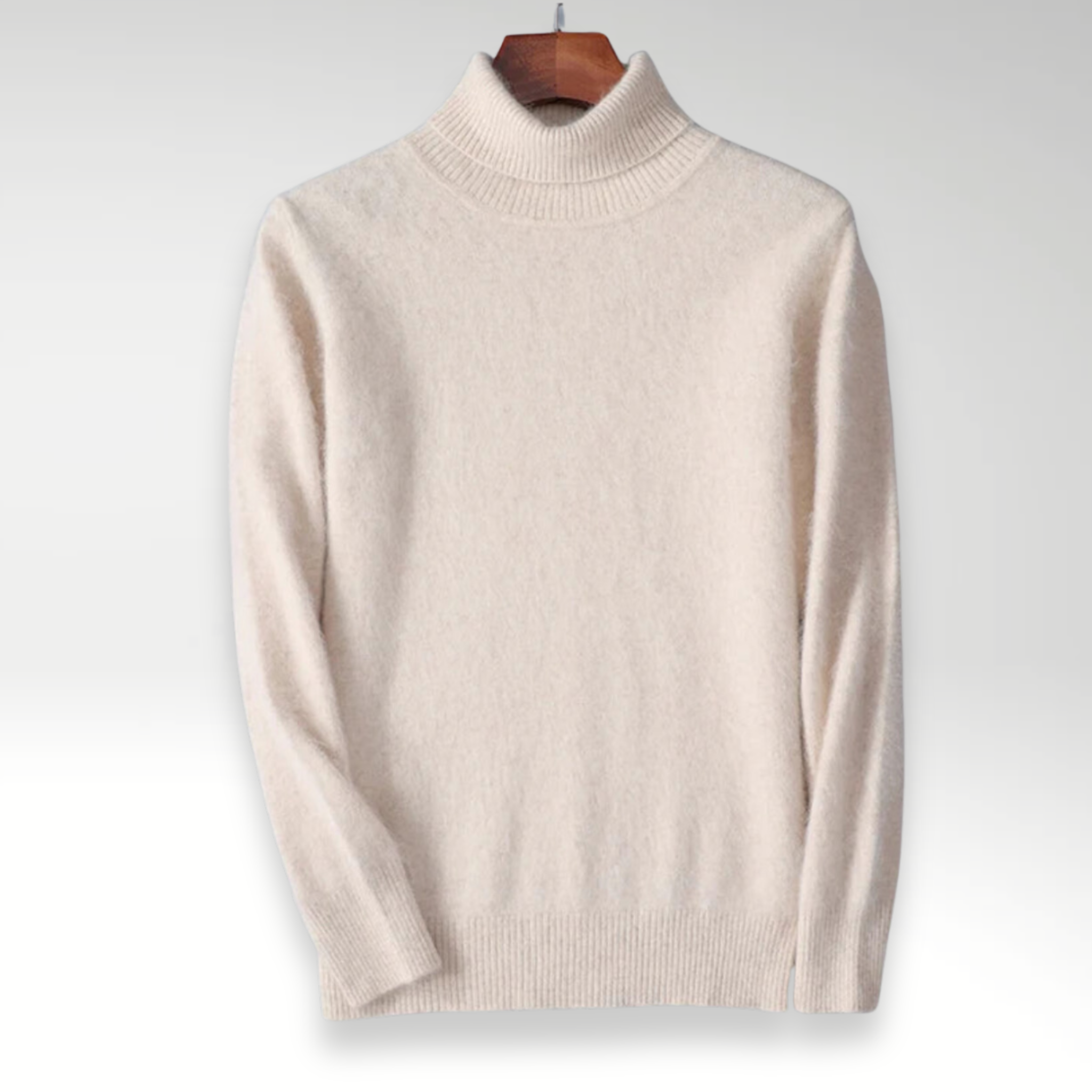 Evoque™ | Premium Mink Cashmere Long Sleeve Sweater