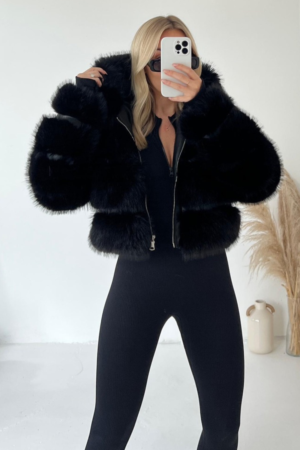 Evoque™ | Luxe Faux Fur Jacket