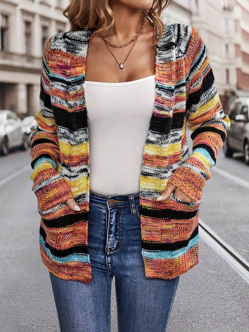 EVOQUE™ | MULTICOLOUR KNIT CARDIGAN