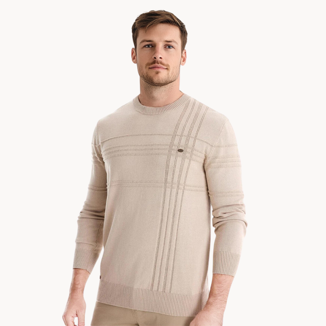 EVOQUE™ | CLASSIC TEXTURED KNIT SWEATER