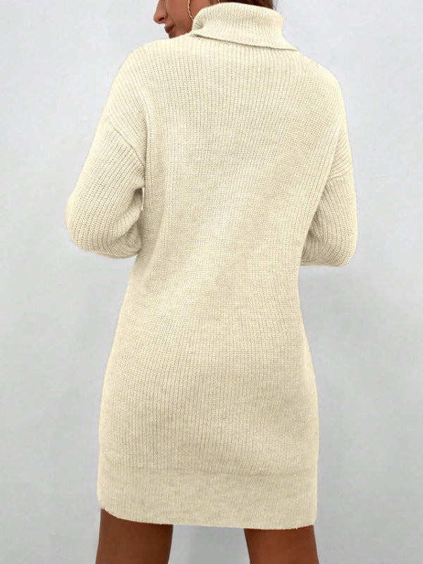 Evoque™ | Viral Turtle Neck Sweater Dress