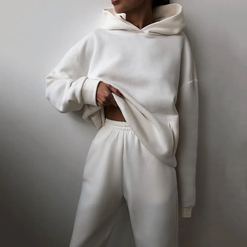 Evoque™ | Luxe Serenity Tracksuit Two Piece Set