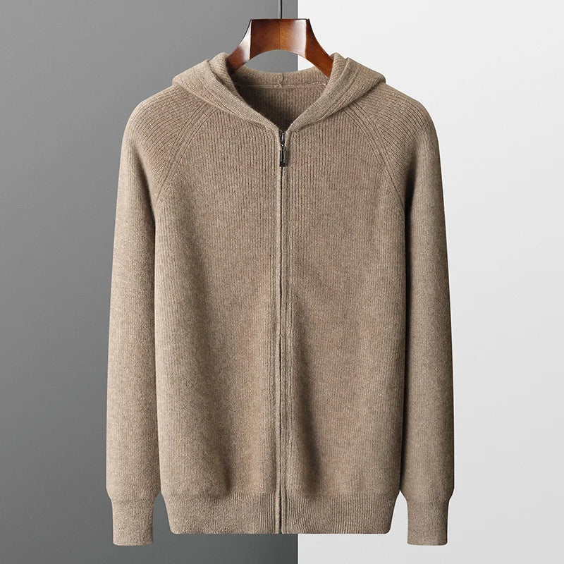 Evoque™ | Luxe Merino Wool Men’s Autumn Hoodie