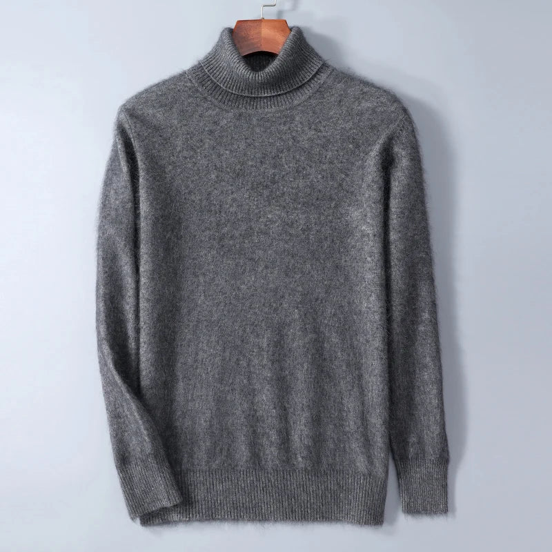 Evoque™ | Premium Mink Cashmere Long Sleeve Sweater