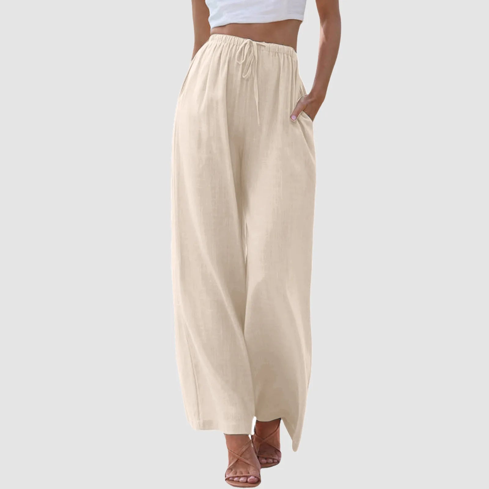 Evoque™ | High-Waisted Wide Leg Lounge Trousers