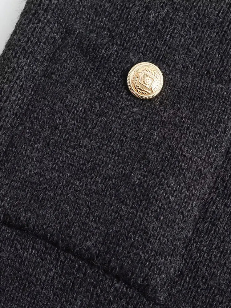 Evoque™ | Elegant Knit Button-Up Cardigan