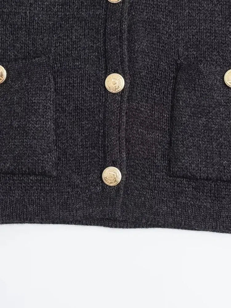 Evoque™ | Elegant Knit Button-Up Cardigan