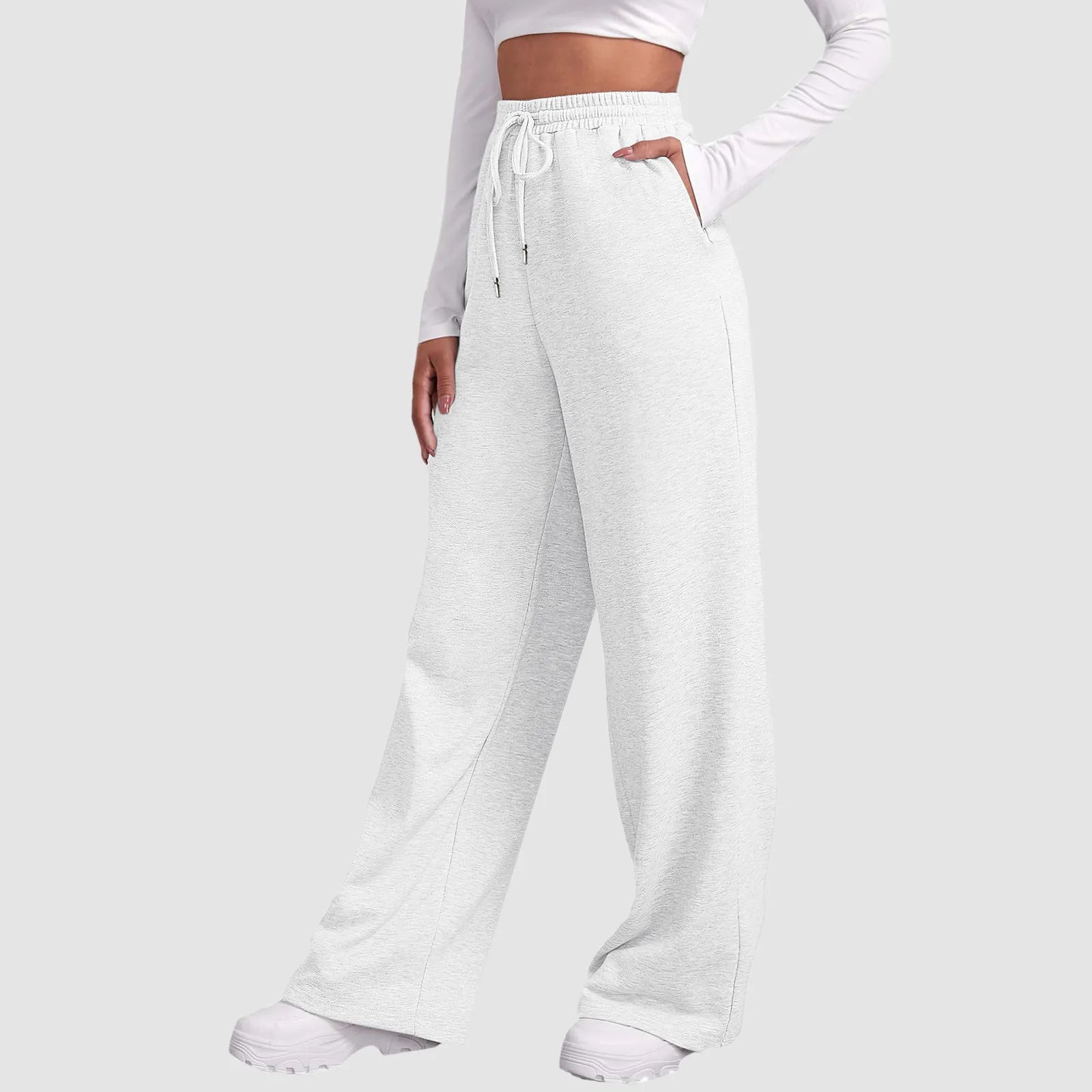 Evoque™ | Wide Leg Relaxed Fit Joggers