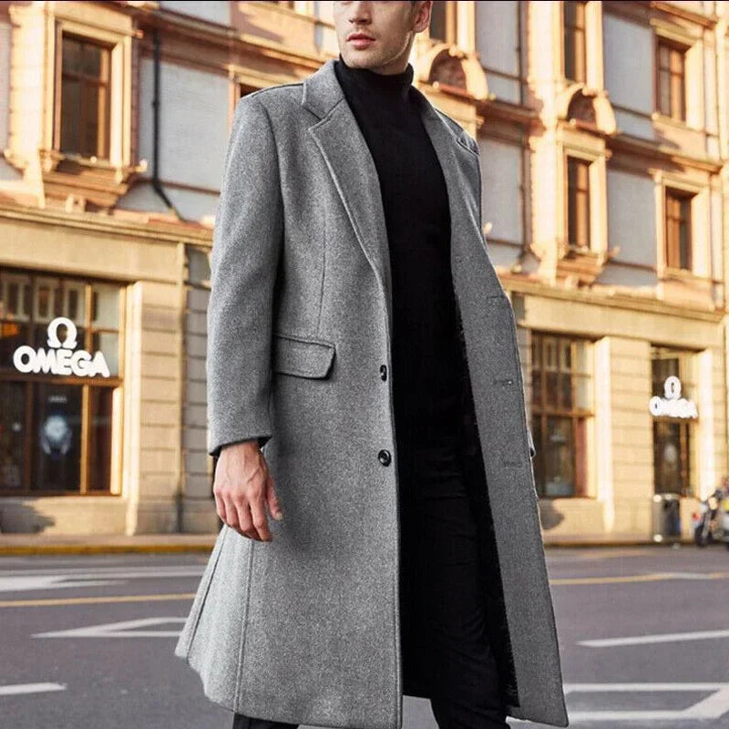 Evoque™ | Luxe Men's Autumn Overcoat