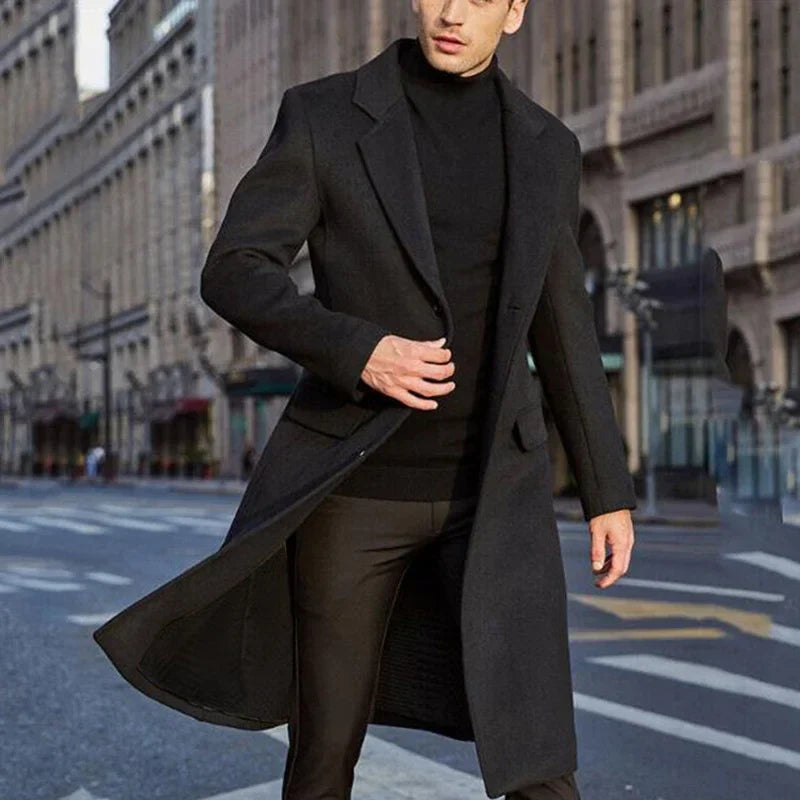 Evoque™ | Luxe Men's Autumn Overcoat