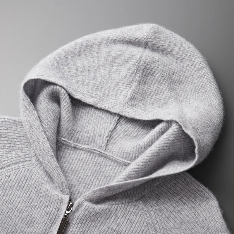 Evoque™ | Luxe Merino Wool Men’s Autumn Hoodie