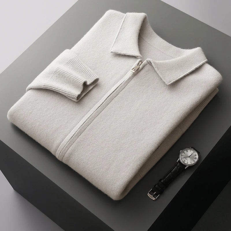 Evoque™ | Premium Merino Zip-Up Cardigan