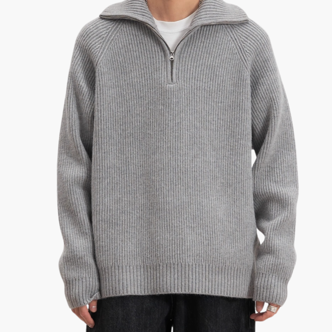 Beyond Chic | VALENCIA QUARTER ZIP SWEATER