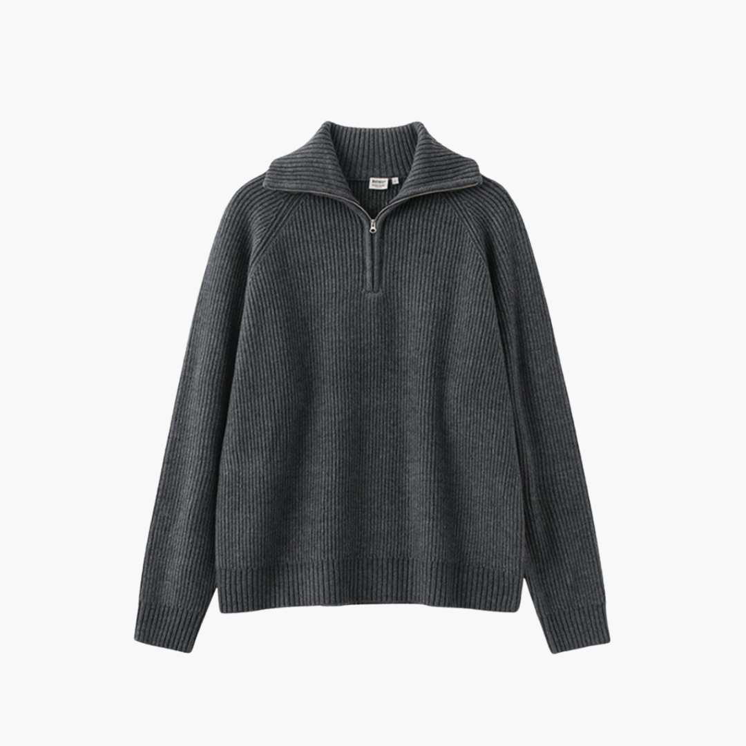 Beyond Chic | VALENCIA QUARTER ZIP SWEATER
