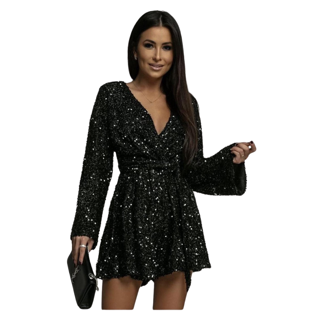 Beyond Chic | Sequin Romper Dress