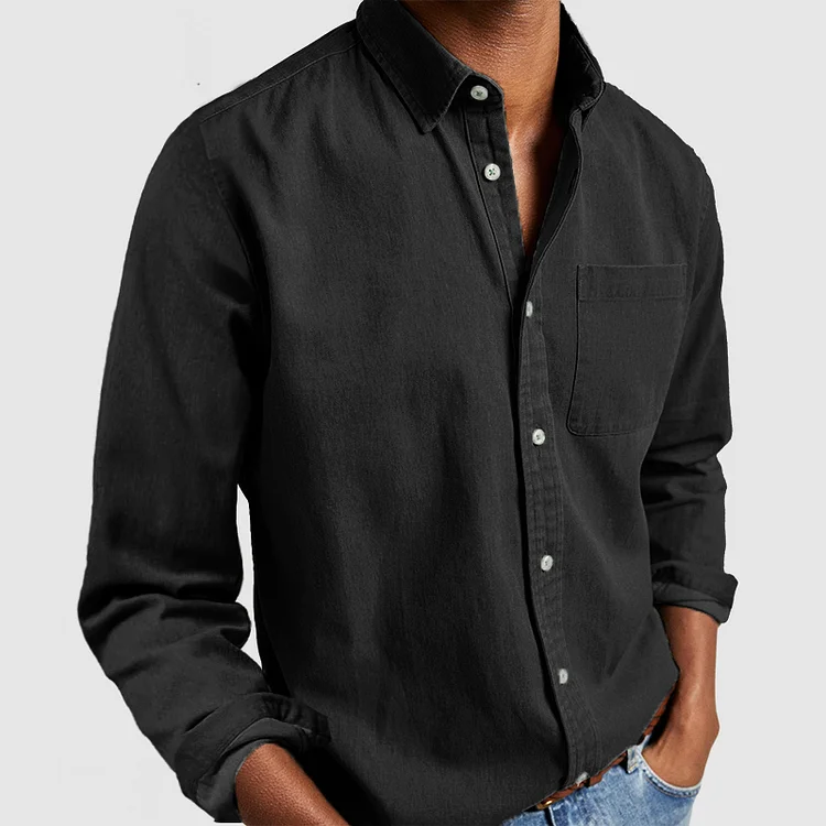 EVOQUE™ | CASUAL FLANNEL BUTTON-UP SHIRT