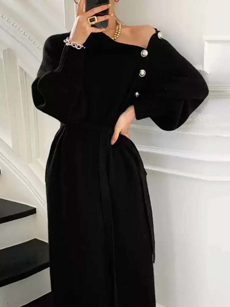 Beyond Chic | Elegant Turtleneck Dress