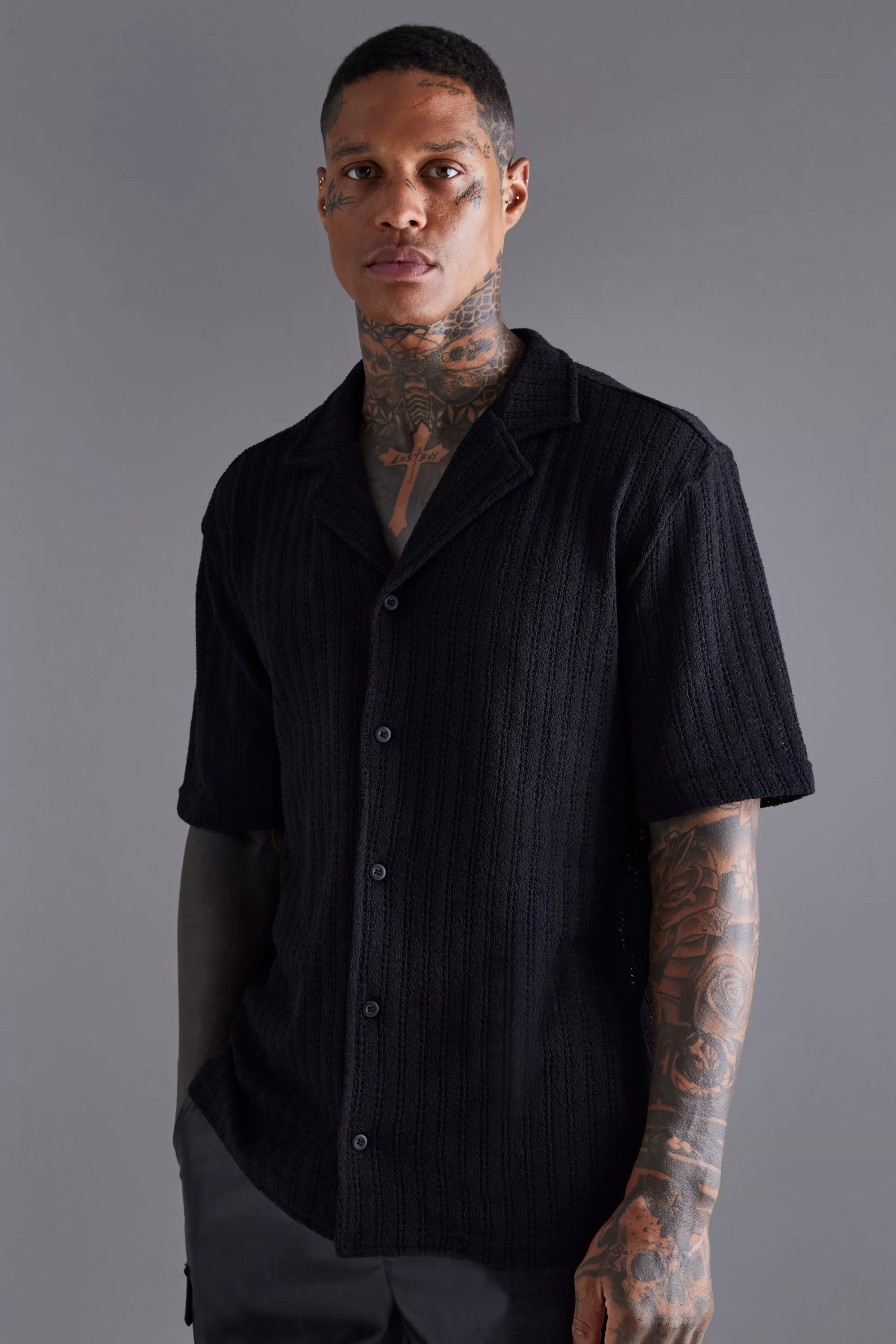 Beyond Chic | Abu Dhabi Oversized Cable Knit Shirt