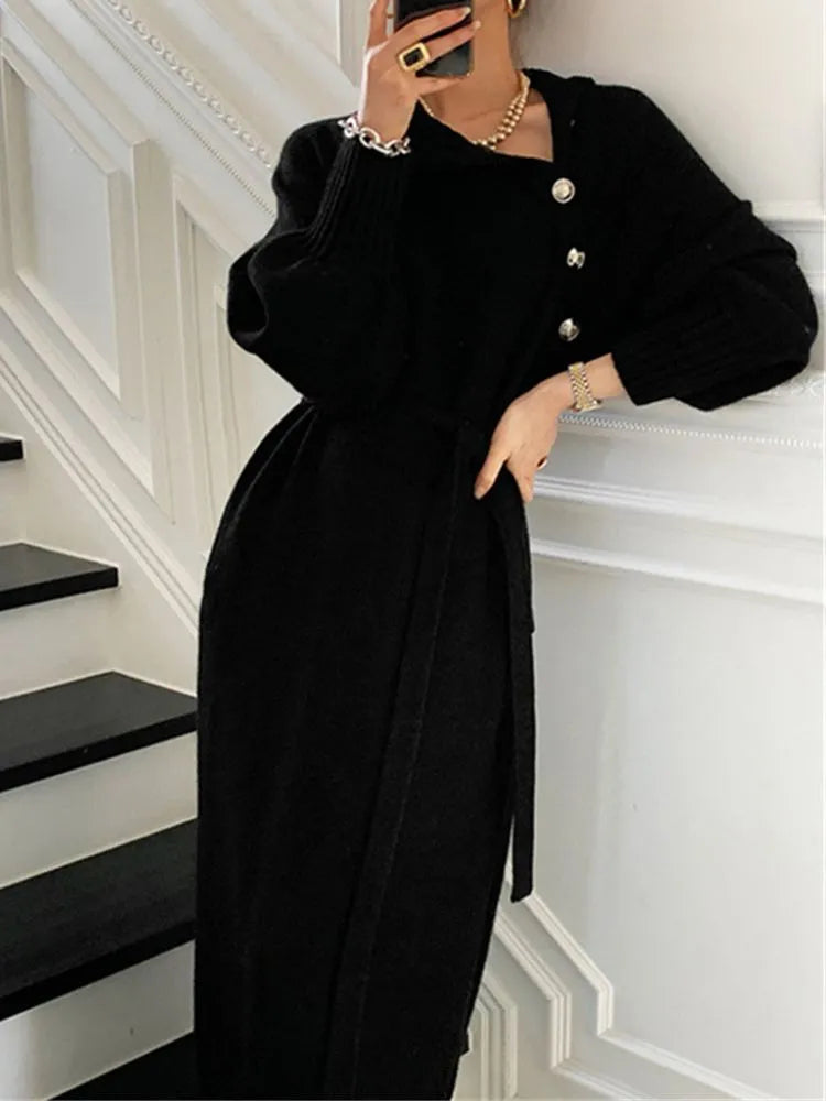 Beyond Chic | Elegant Turtleneck Dress