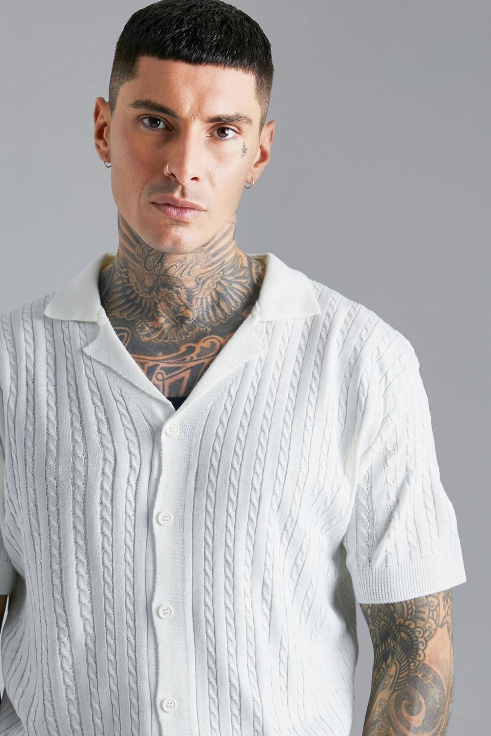 Beyond Chic | Abu Dhabi Oversized Cable Knit Shirt
