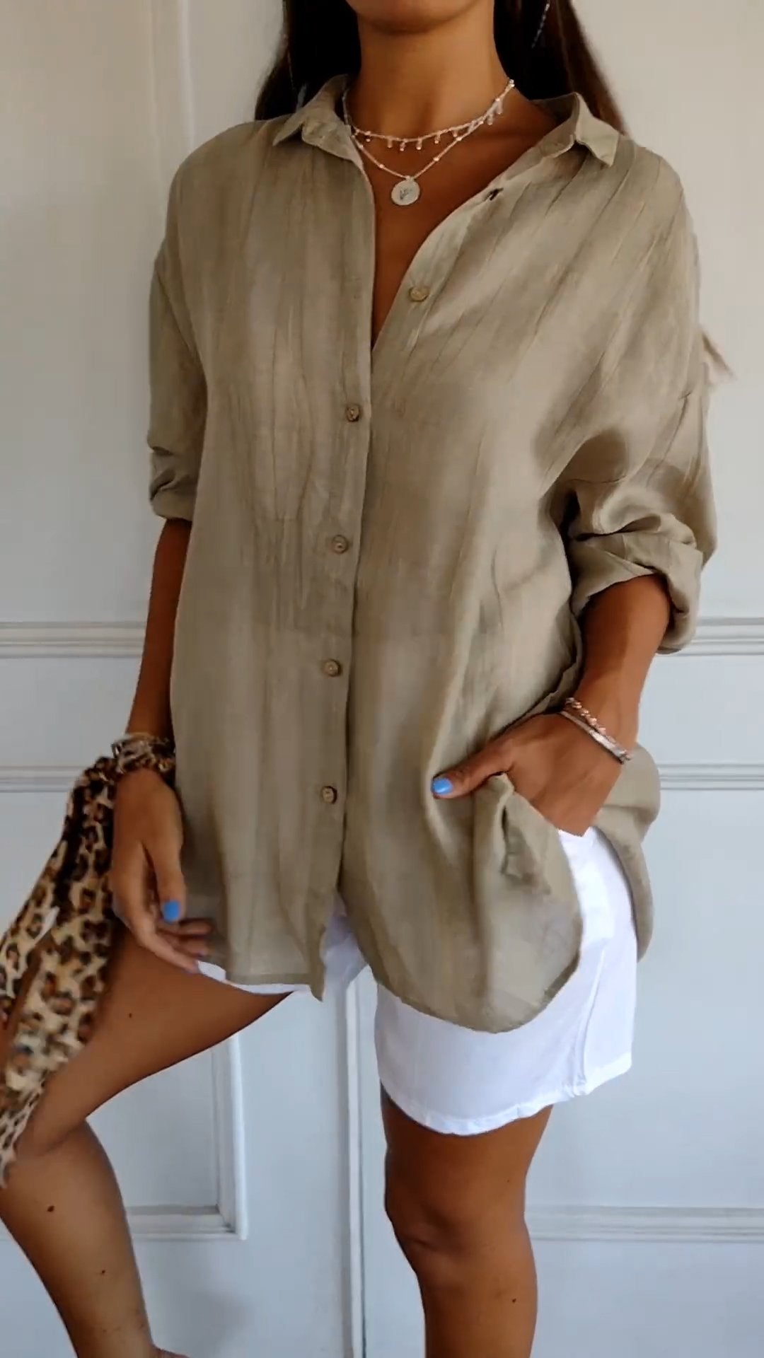 EVOQUE™ | Casual Chic Button-Down Blouse